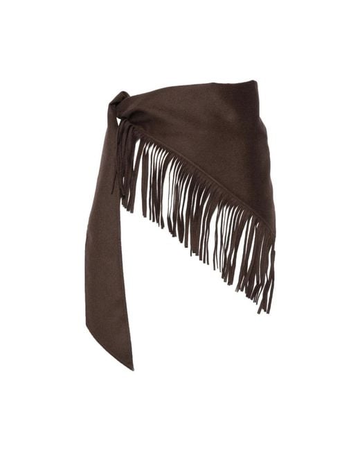 Carven Brown Winter Scarves