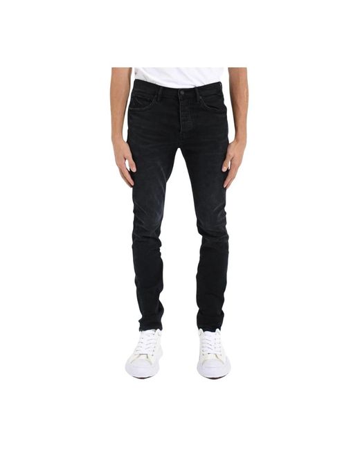 Purple Brand Black Skinny Jeans for men