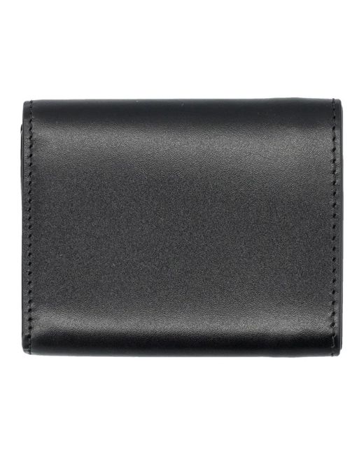 A.P.C. Accessoires ,Zwart ,Leer Geneve Trifold Portemonnee in het Black