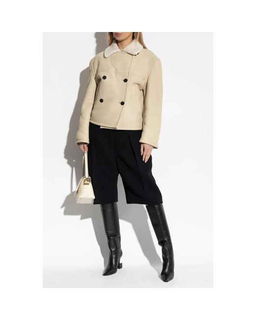 Jacquemus Leather Jassen in het Natural