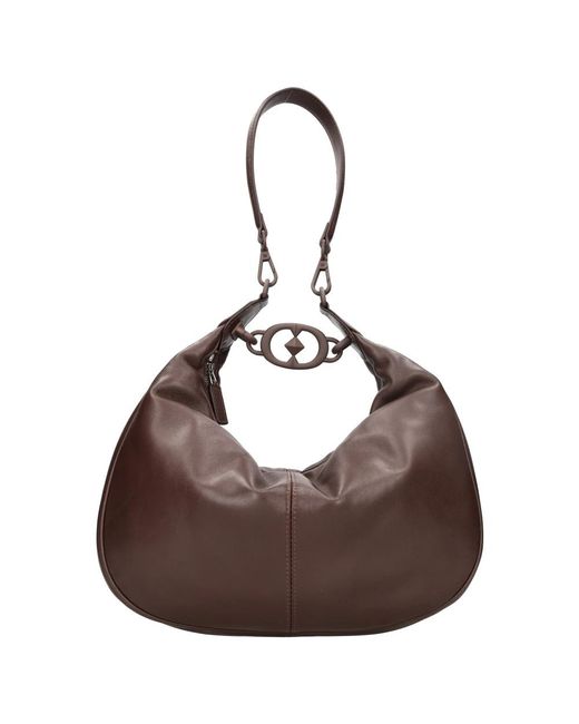 La Carrie Brown Shoulder Bags
