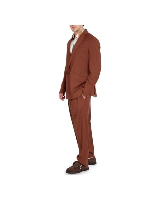 Costumein Red Straight Trousers for men