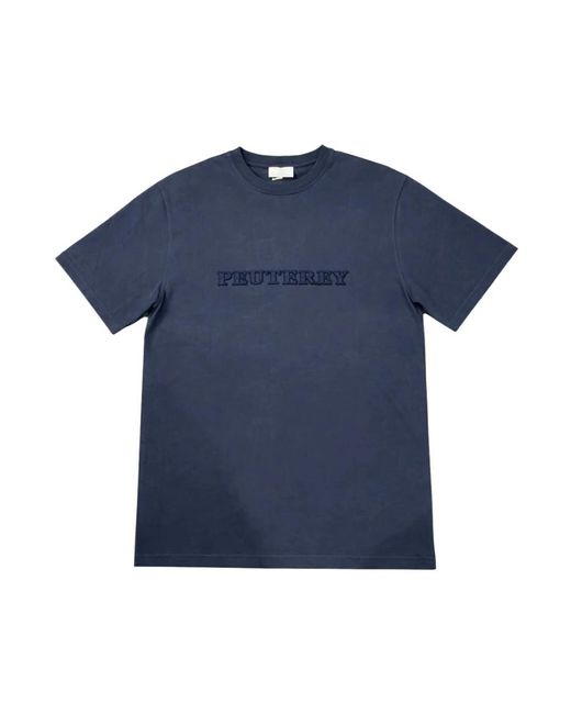Peuterey Falcon Heavy Tee in het Blue voor heren