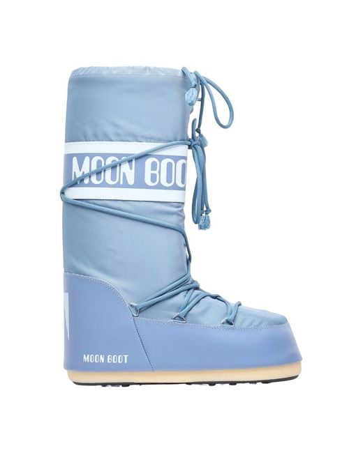 Moon Boot Wasserabweisende schneestiefel mit kordelzugbund in Blue für Herren