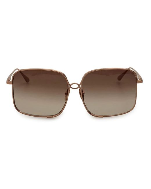 Linda Farrow Brown Sunglasses