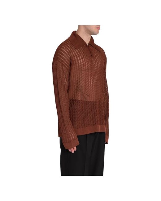 Knitwear > v-neck knitwear Bonsai pour homme en coloris Brown