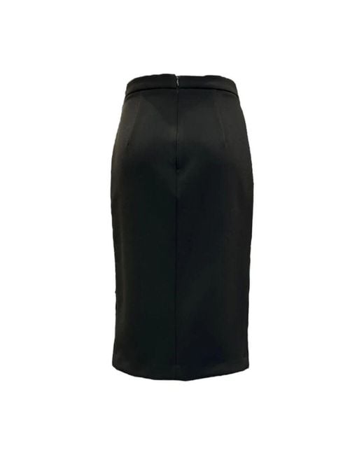 SIMONA CORSELLINI Black Midi Skirts