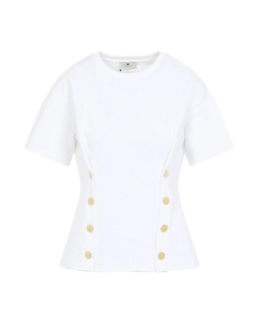 Elisabetta Franchi White T-Shirts