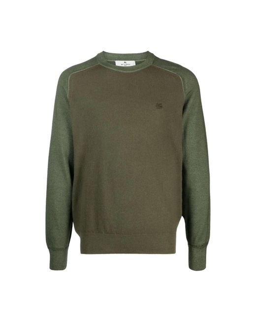 Round-Neck Knitwear Etro de hombre de color Green