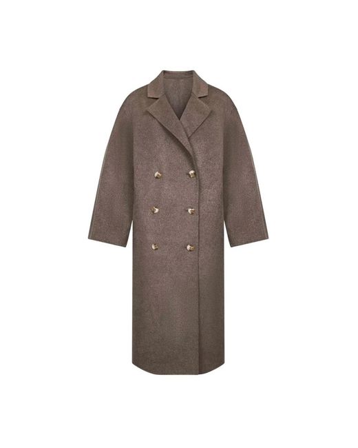 Loulou de Saison Brown Double-Breasted Coats