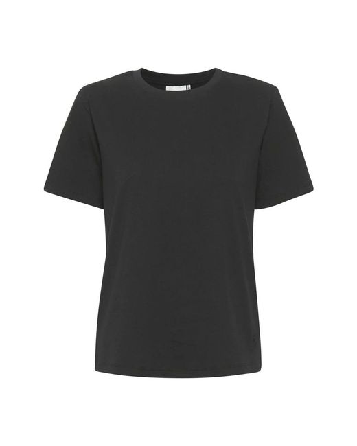 Gestuz Tops ,Zwart ,Zwarte Tee Met Jory Gz Stijl in het Black