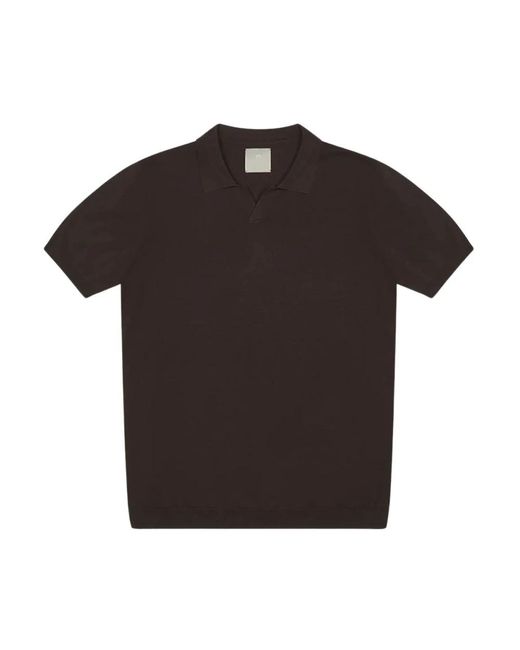AT.P.CO Black Polo Shirts for men