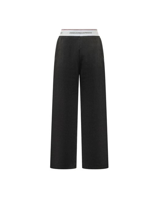 Wide Trousers DSquared² de color Black