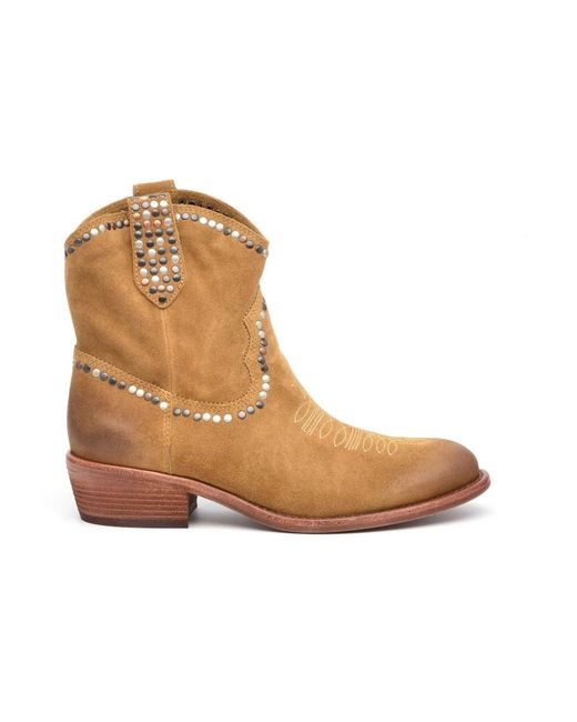 Ash Brown Cowboy Boots