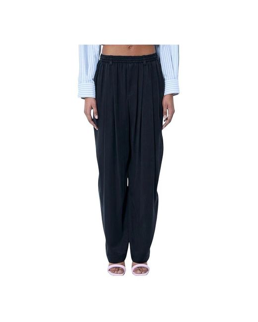 Alexander Wang Blue Weiche Plissierte Hose