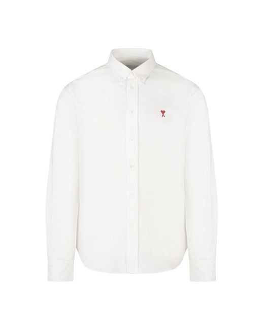 AMI Overhemden ,Wit ,Shirts in het White