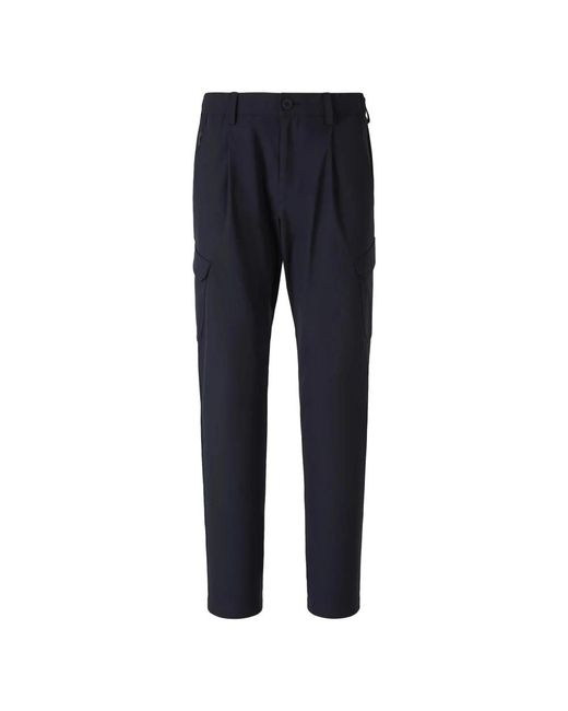 Herno Blue Slim-Fit Trousers for men