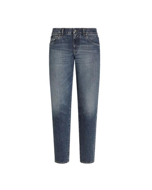 Dolce & Gabbana Blue Slim Fit Jeans for men