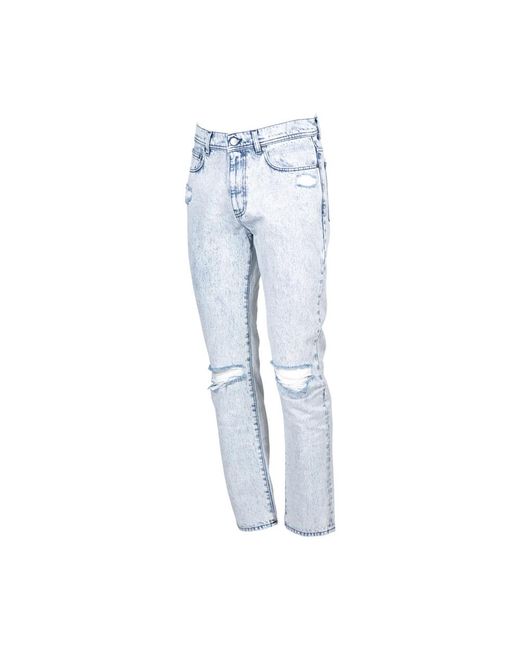 Straight Jeans MSGM pour homme en coloris Blue