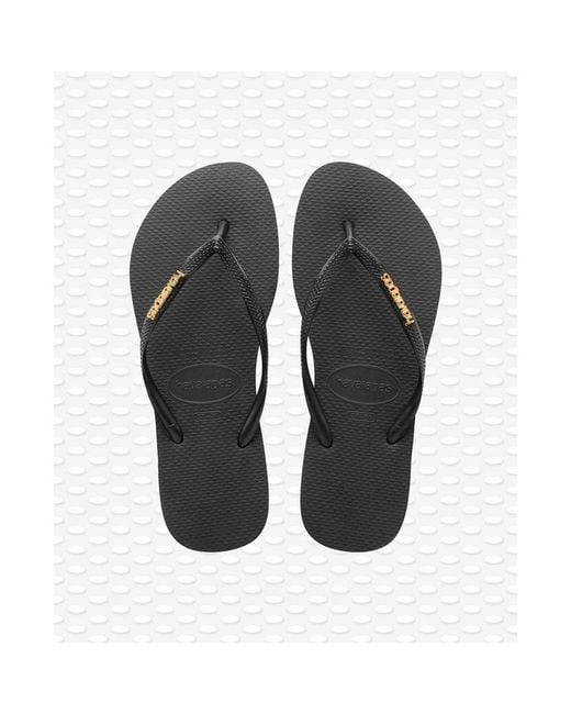 Havaianas Black Flip Flops