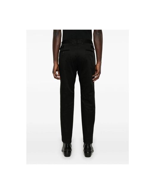 Dolce & Gabbana Black Straight Trousers for men