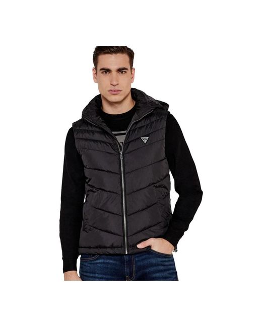 Vests di Guess in Black da Uomo