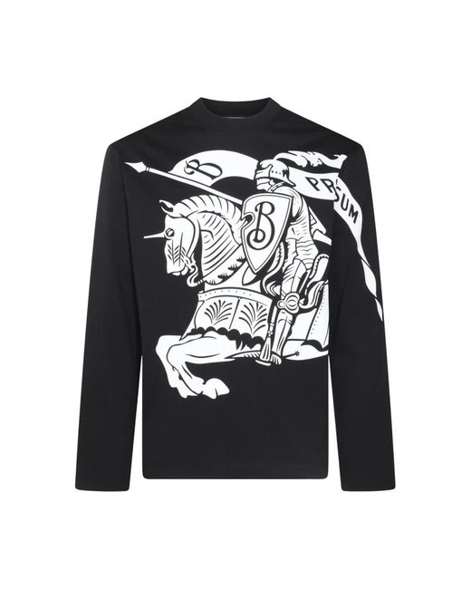 Burberry Black Long Sleeve T-Shirts for men