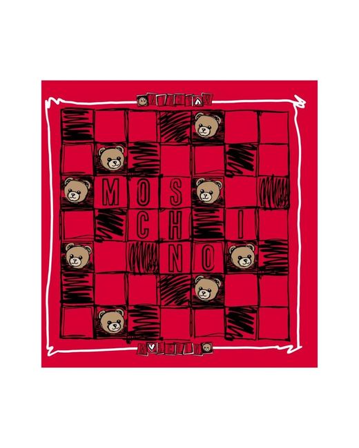 Moschino Red Winter Scarves