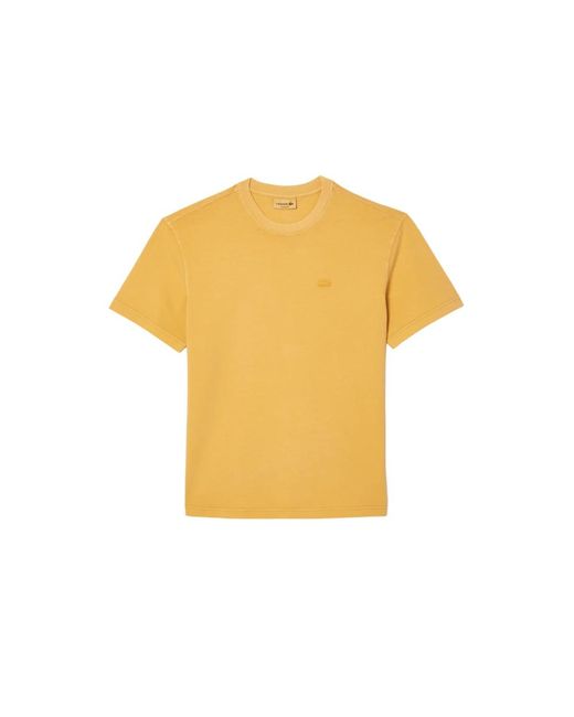 Lacoste Gelbes t-shirt mit einzigartigem stil in Yellow für Herren