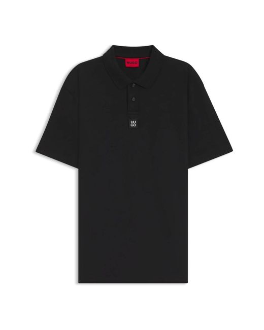 HUGO Stijlvol Polo in het Black voor heren