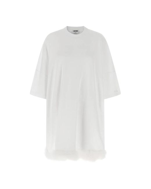 Moschino White Short Dresses