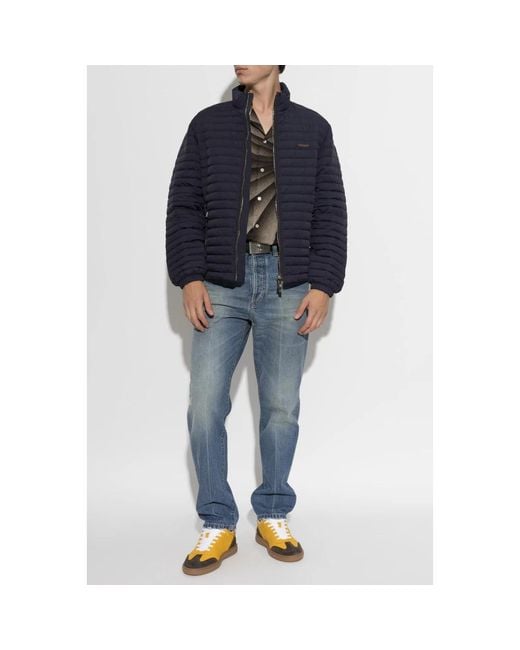 Winter Jackets di Versace in Blue da Uomo