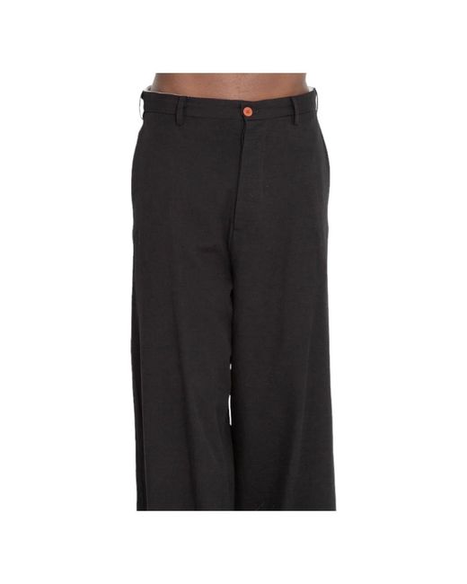 Trousers > cropped trousers Magliano pour homme en coloris Black
