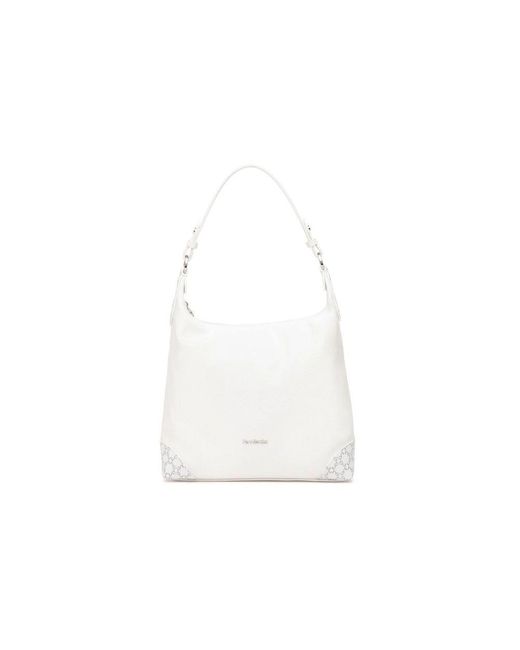 Nero Giardini White Weiße Technische Material Hobo Tasche