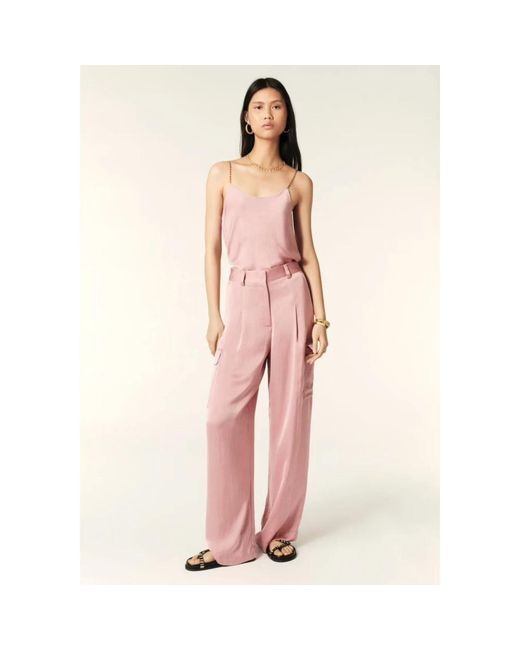 Ba&sh Pink Wide Trousers