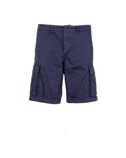 40weft Stylische bermuda shorts in Blue für Herren