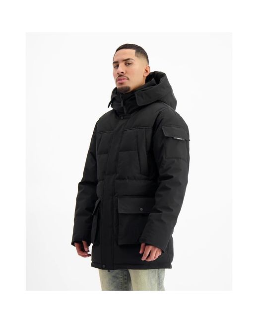 BLACK BANANAS Black Parkas for men