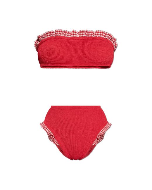 Hunza G Red Bikinis