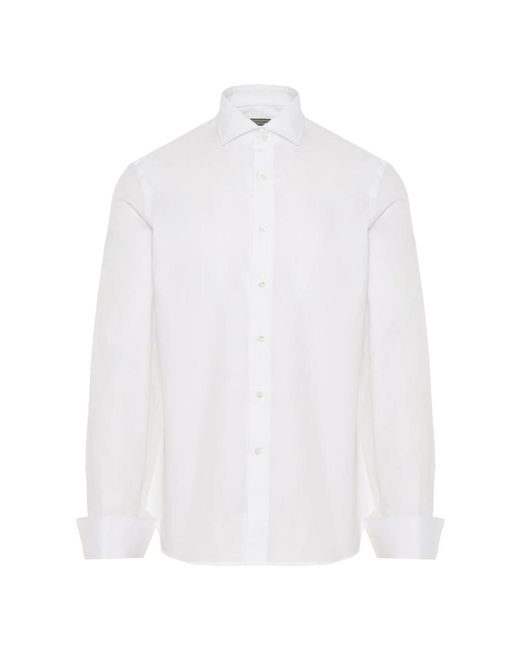 Canali White Formal Shirts for men