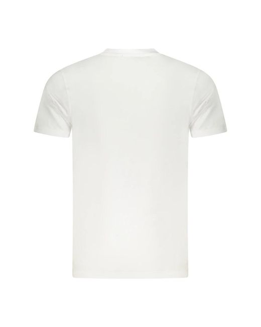Roberto Cavalli Tops ,Wit ,Katoen Short Sleeve T-Shirt in het White voor heren