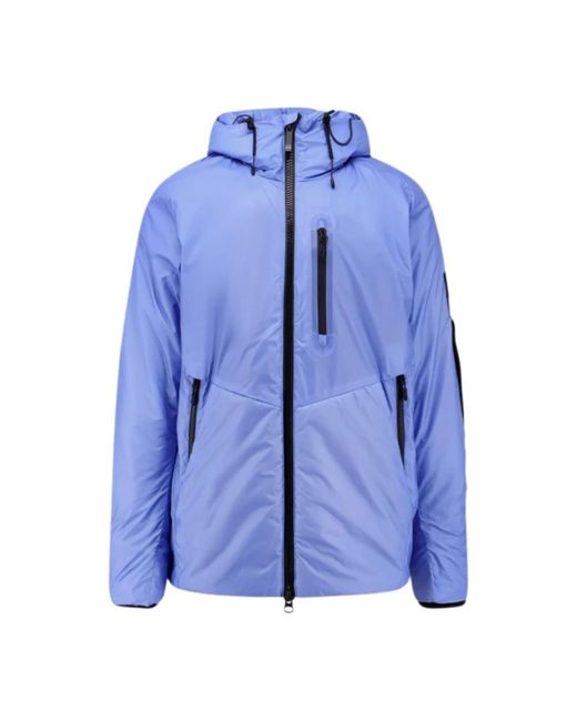 OUTHERE Stratus Thermo-Reactieve Nylon Puffer Jacket Met Capuchon in het Blue voor heren