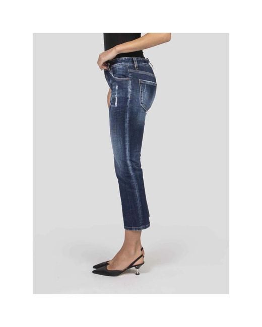 DSquared² Pantalone 5 Tasche in het Blue