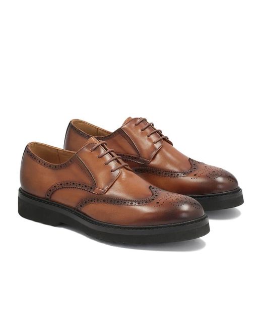 Kazar Braune Brogue Derby Schuhe Herren Elegant in Brown für Herren