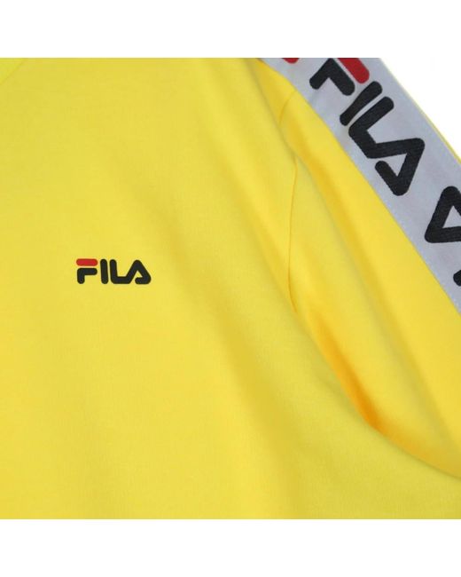 Fila Hoodies & Sweatvesten ,Geel ,Katoen Lichtgewicht Crewneck Sweatshirt in het Yellow voor heren