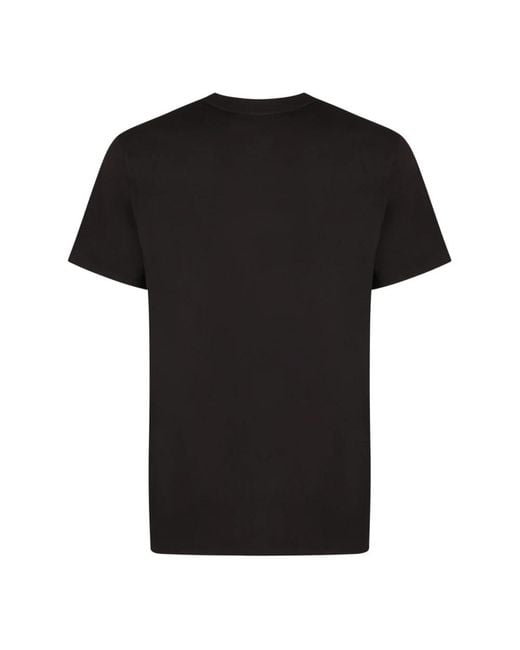 Moncler Logo Katoenen Jersey T-Shirt in het Black voor heren