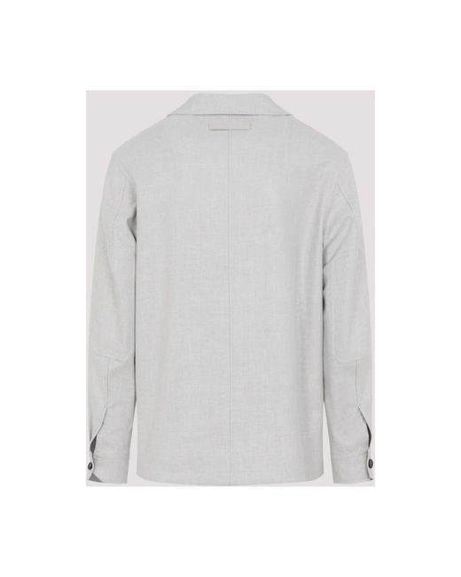 Zegna Gray Casual Shirts for men
