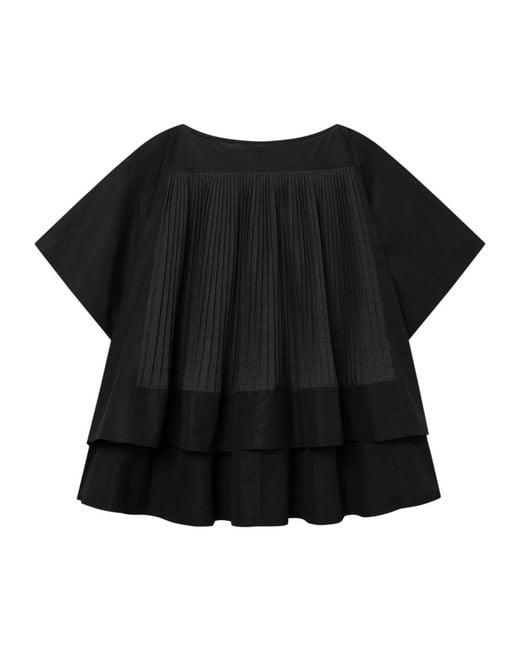 Mark Kenly Domino Tan Black Blouses