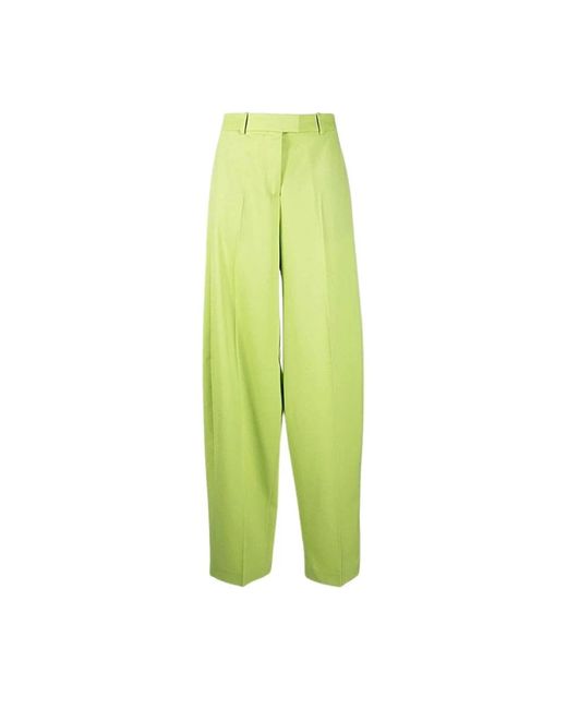 The Attico Trousers > Wide Trousers in het Green