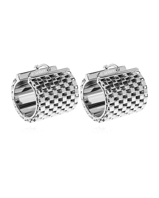 Earrings Jil Sander en coloris Metallic