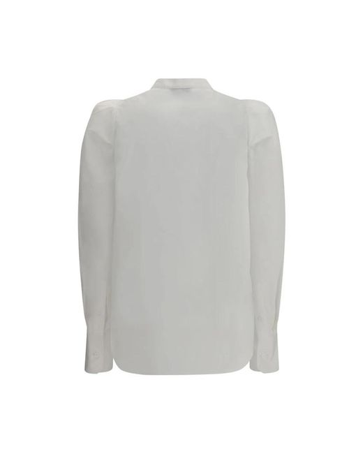 Alexander McQueen Elegante Button-Up Overhemd Met Zak in het Gray